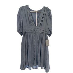 NWT | Maisie Blue Metallic Mini Dress | Size Large
